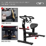 Valor Fitness Back Stretch Machine - Total Body Leg Stretching Equipment Home Gym Flexibility Therapy Workout Max Weight 350 Pounds - Straps Included
