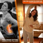 FlexiHome Spine Twist and Stretch Trainer, Adjustable Back Stretcher Machine, Detachable Waist Workout Equipment for Lower Back Pain Relief, Spine Decompression, Leg Stretching & Core Activation