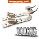 FlexiHome Spine Twist and Stretch Trainer, Adjustable Back Stretcher Machine, Detachable Waist Workout Equipment for Lower Back Pain Relief, Spine Decompression, Leg Stretching & Core Activation