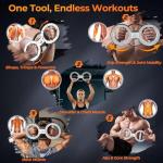 Goplus Burn Machine, Arm Workout Equipment with Adjustable Resistance, Forearm Strength Trainer for Men & Women, 360° Rotator Machine for Training Grip, Wrist, Shoulder Back at Home & Gym