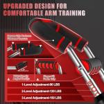 2025 Pro Twister Arm Trainer, 40-100lb Adjustable Power Twister Bar, Chest Shoulder Arm Workout Equipment, Portable Detachable Upper Body Fitness Machine for Home & Gym (Red 90-150lbs)