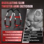 2025 Pro Twister Arm Trainer, 40-100lb Adjustable Power Twister Bar, Chest Shoulder Arm Workout Equipment, Portable Detachable Upper Body Fitness Machine for Home & Gym (Red 90-150lbs)