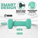 Yes4All Neoprene 5 lbs Dumbbells - Set of 2