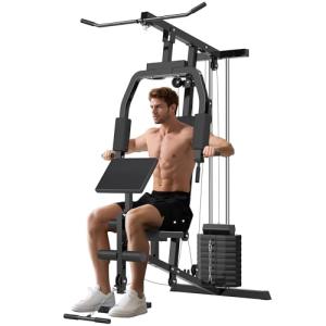 Soozier Multifunctional Home Gym with 99Lbs Weights