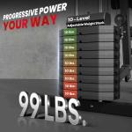 Soozier Multifunctional Home Gym with 99Lbs Weights