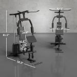 Soozier Multifunctional Home Gym with 99Lbs Weights