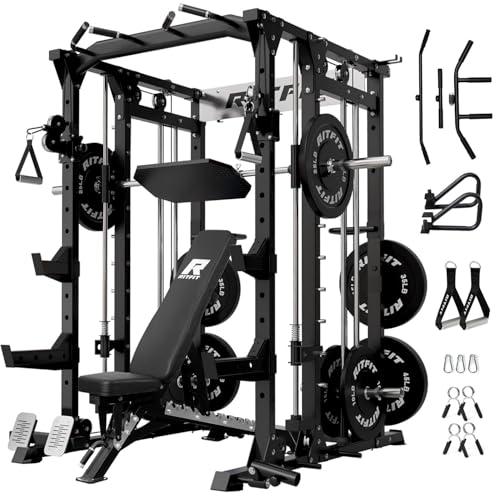 RitFit Buffalo Smith Machine Home Gym Squat Rack