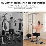GDLF LAT Pull Down Machine Low Row Cable Fitness Exercise Body Workout Strength Training Bar Machine