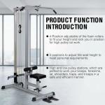 GDLF LAT Pull Down Machine Low Row Cable Fitness Exercise Body Workout Strength Training Bar Machine