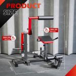 GYHPD Ab/Back Machine, AB Crunch Back Extension Machine with Armrests, Adjustable Core Muscle Strength Training Machine, AB Workout Machine for Upper Body Workout, Home Gym Equipment