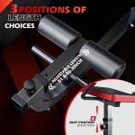 GYHPD Ab/Back Machine, AB Crunch Back Extension Machine with Armrests, Adjustable Core Muscle Strength Training Machine, AB Workout Machine for Upper Body Workout, Home Gym Equipment