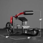 GMWD AB/Back Machine, AB Crunch Back Extension Machine, AB Workout Machine, Core Machine Upper Body Strength Training Home Gym Equipment