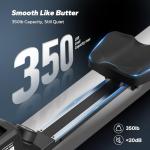 MERACH Foldable Rowing Machines for Home, Magnetic Rowing Machine with 16-Level, Compact Row Saves 20% Space, 350 LBS Load Capacity, MERACH App and 1000+ Champion Coaching Course & Games