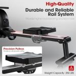 Rowing Machine,WENOKER Magnetic Rower Machine for Home,350 LB Weight Capacity, Bluetooth, App Supported Smooth Quiet with LCD Monitor Tablet Holder & Comfortable Seat Cushion, Compact and Saves Space