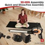 Rowing Machine,WENOKER Magnetic Rower Machine for Home,350 LB Weight Capacity, Bluetooth, App Supported Smooth Quiet with LCD Monitor Tablet Holder & Comfortable Seat Cushion, Compact and Saves Space