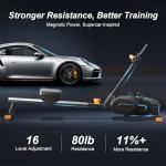 2026update Magnetic Rowing Machines for Home,Rower Machine with 16 Levels,Powerful Silent Magnetic Resistance,350lbs Weight Capacity,LCD Monitor,Silent Rail System,Row Machine for Home Gym Exercise