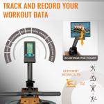 Water Rowing Machine for Home Use, WENOKER Foldable Wooden Rower Machine with Adjustable Monitor & Bluetooth APP, Large Water Tank & Comfortable Seat for Immersive Water Rower, 350LBS Weight Capacity