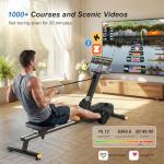 2026update Magnetic Rowing Machines for Home,Rower Machine with 16 Levels,Powerful Silent Magnetic Resistance,350lbs Weight Capacity,LCD Monitor,Silent Rail System,Row Machine for Home Gym Exercise