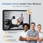 2026update Magnetic Rowing Machines for Home,Rower Machine with 16 Levels,Powerful Silent Magnetic Resistance,350lbs Weight Capacity,LCD Monitor,Silent Rail System,Row Machine for Home Gym Exercise