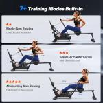 MERACH Sculls Rowing Machines for Home, Magnetic Rowing Machine with 16-Level, Simulate Real Row, Ultra-Quiet Rower, MERACH App and 1000+ Champion Coaching Course & Games