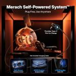 MERACH Pro-Grade Rowing Machines for Home, Smart Magnetic Rowing Machine with Self-Generation, Double Resistance and 400 LBS MAX Load, Wooden Tracks for Silent Sliding, MERACH App 1000+ Course & Games