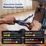 MERACH Rowing Machines for Home, Powerful Electromagnetic Row Machine with 51.2" Extended Rail, 16-Level Handle