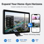 MERACH Pro-Grade Rowing Machines for Home, Smart Magnetic Rowing Machine with 21.5" HD Rotatable Screen, 400 LBS MAX Load, Wooden Tracks for Silent Sliding, MERACH App 1000+ Course & Games