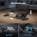 MERACH Sculls Rowing Machines for Home, Magnetic Rowing Machine with 16-Level, Simulate Real Row, Ultra-Quiet Rower, MERACH App and 1000+ Champion Coaching Course & Games