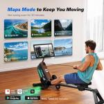 MERACH Rowing Machines for Home, Powerful Electromagnetic Row Machine with 51.2" Extended Rail, 16-Level Handle