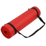 High Density Foam Yoga Mat with Strap, Red