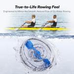 MERACH Water Rowing Machines for Home, Foldable Row Machine with 400LBS Weight Capacity, Dedicated Monitor and Comfortable Seat, Free MERACH App for Immersive Water Rower