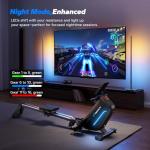 MERACH Rowing Machines for Home, Powerful Electromagnetic Row Machine with 51.2" Extended Rail