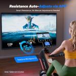 MERACH Rowing Machines for Home, Powerful Electromagnetic Row Machine with 51.2" Extended Rail