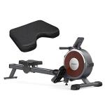 MERACH Rowing Machine & Seat Cushion, Magnetic Rower Machine for Home, 16 Levels of Quiet Resistance, Dual Slide Rail with Max 350lb Weight Capacity