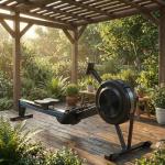 Rowing Machine for Home, Magnetic Rower Machine, 350 LB Weight Capacity, 16-Level Silent Resistance Row Machine for Gym Exercise Full-Body Workout Compact Rower with LCD Monitor Tablet Holder