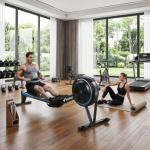 Rowing Machine for Home, Magnetic Rower Machine, 350 LB Weight Capacity, 16-Level Silent Resistance Row Machine for Gym Exercise Full-Body Workout Compact Rower with LCD Monitor Tablet Holder