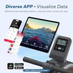 MERACH Rowing Machine & Seat Cushion, Magnetic Rower Machine for Home, 16 Levels of Quiet Resistance, Dual Slide Rail with Max 350lb Weight Capacity