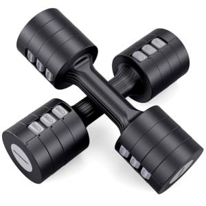 EAST MOUNT Adjustable Dumbbells Set (5 lb Pair)