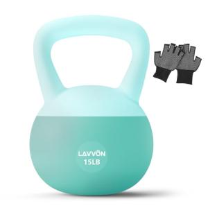 Soft Kettlebell with Anti-Slip Grip, 15 LB