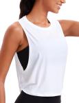 Cropped Pima Cotton Workout Tank for Women