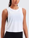 Cropped Pima Cotton Workout Tank for Women