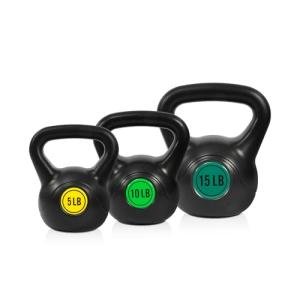 3-Piece Kettlebell Set for Strength Training
