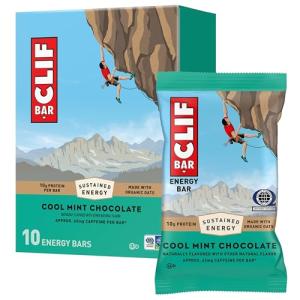 CLIF Bar Cool Mint Chocolate Protein Energy Bars