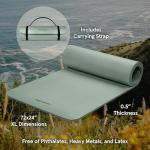 Retrospec Solana Non-Slip Yoga Mat with Strap