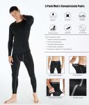 5 Pack Men's Compression Workout Leggings