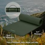 Retrospec Solana Non-Slip Yoga Mat with Strap