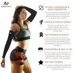 AetherGear Compression Arm Sleeves (2 Pack) - Black