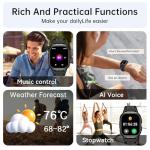 Men's Smart Fitness Tracker Watch with Heart Rate Monitor