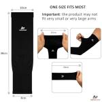 AetherGear Compression Arm Sleeves (2 Pack) - Black