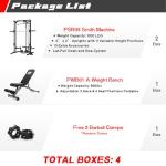 RitFit Multifunction Smith Machine Power Rack 1000 LBS